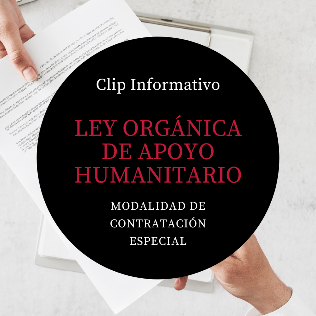 ley humanitaria modalidad de contratacion especial - legaltactics